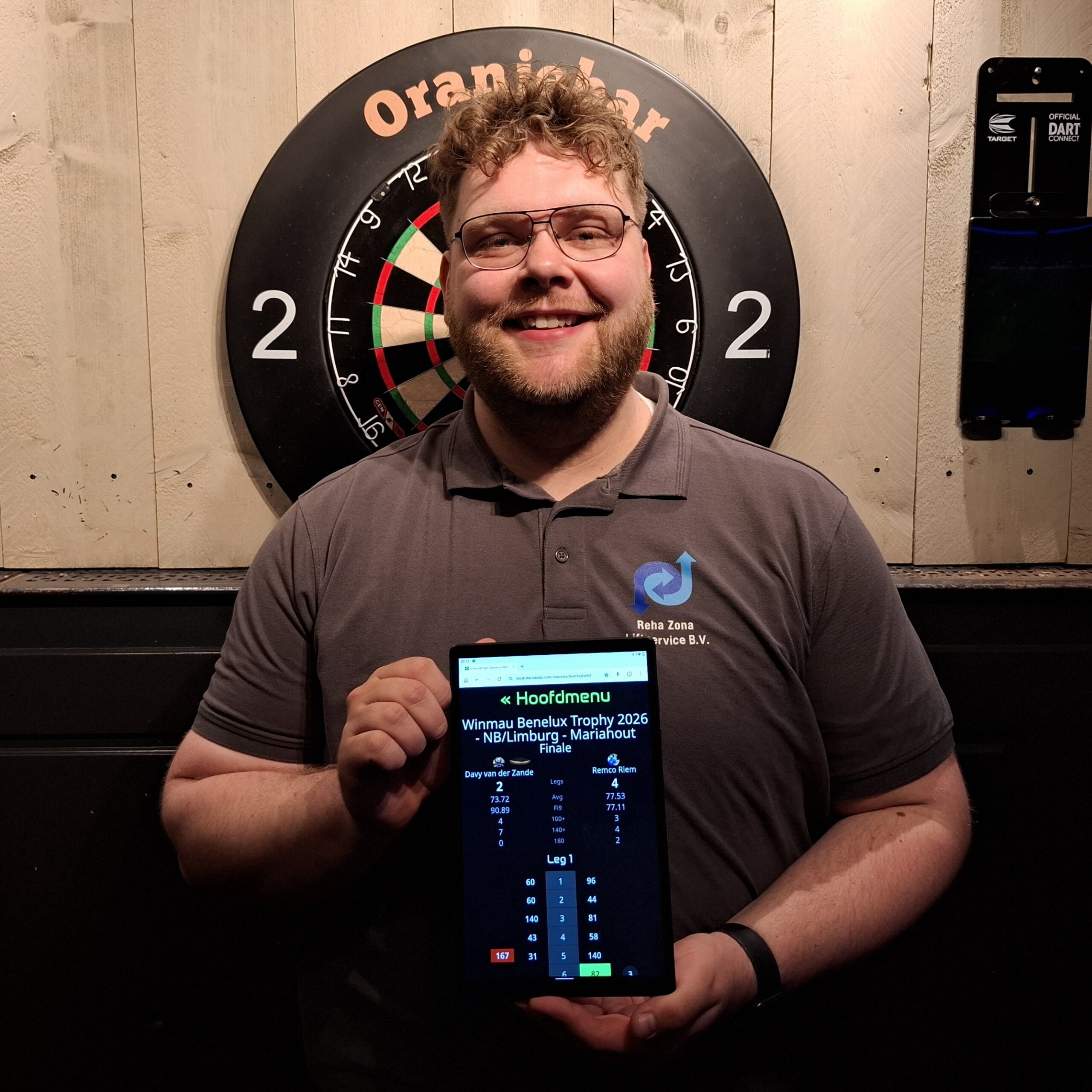 ADC Winmau Benelux Trophy 2026 – Oranjebar ; Pub Qualifiers; Remco Riem verrassend winnaar van de vierde Pub Qualifier.