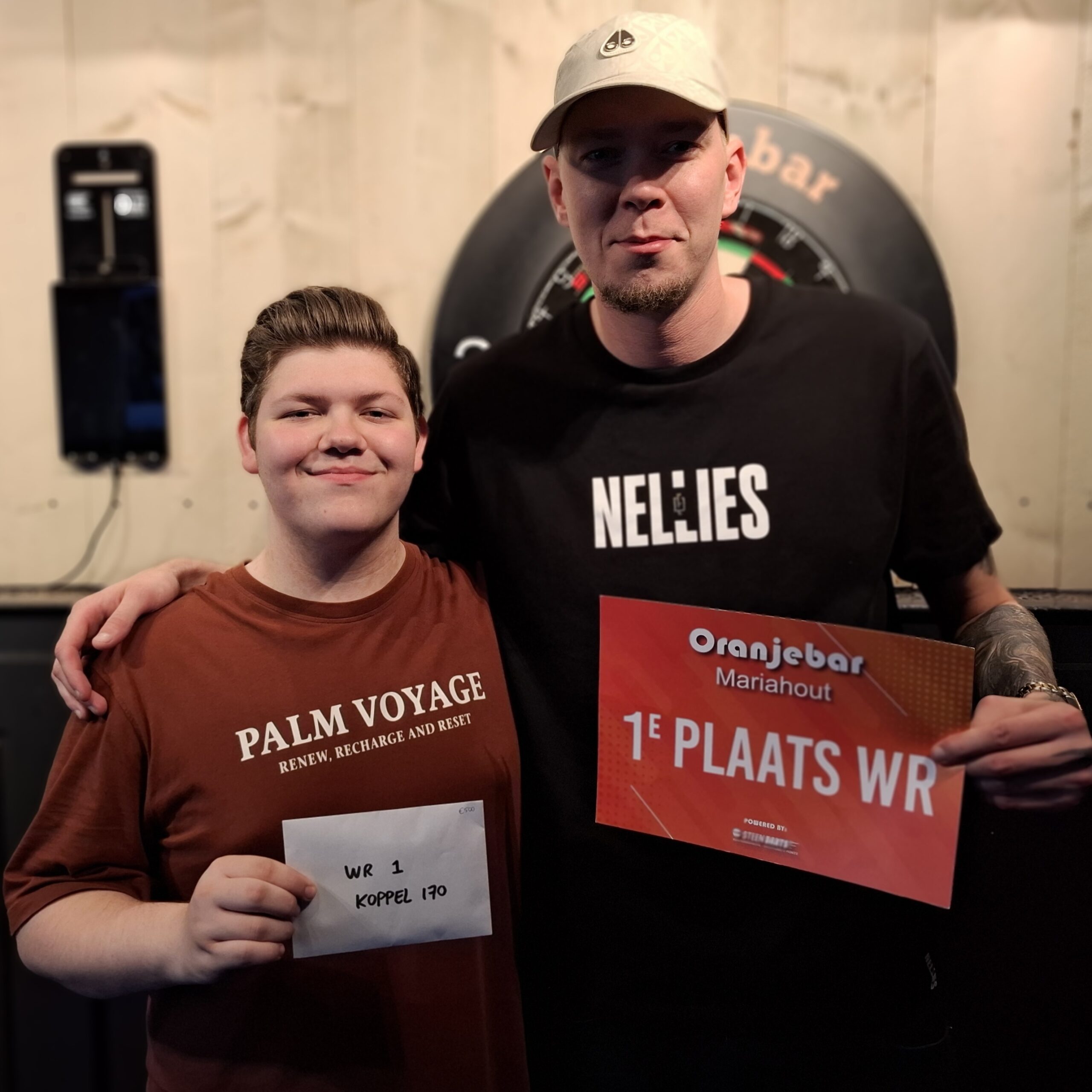 Titel Oranjebar Double Darts Trophy 2026 koppels is voor Jimmy van Schie & Kendji Steinbach